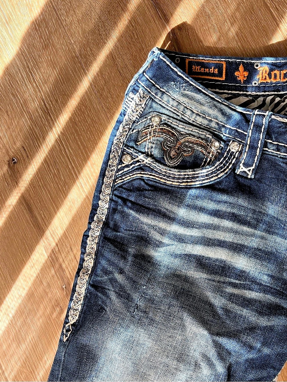 Rock Revival Wanda fit Jeans in Blue